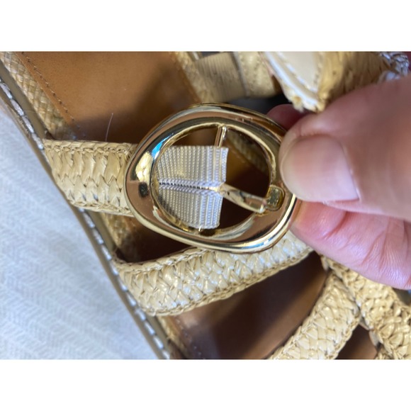 Dolce Vita Woven Raffia Fisherman Sandals Coastal Resort Boho WMS 10 - Picture 4 of 7